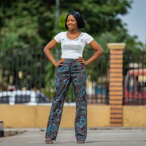 ANKARA fabric Pants - Linen Lined - African Print Pants